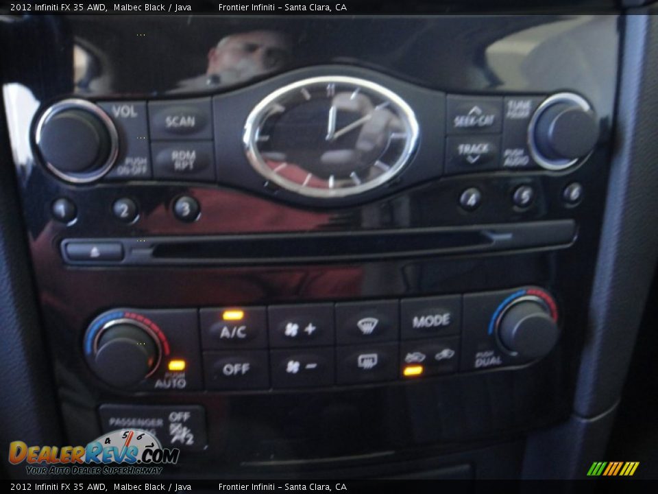 2012 Infiniti FX 35 AWD Malbec Black / Java Photo #10