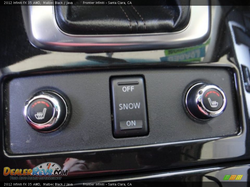 2012 Infiniti FX 35 AWD Malbec Black / Java Photo #11