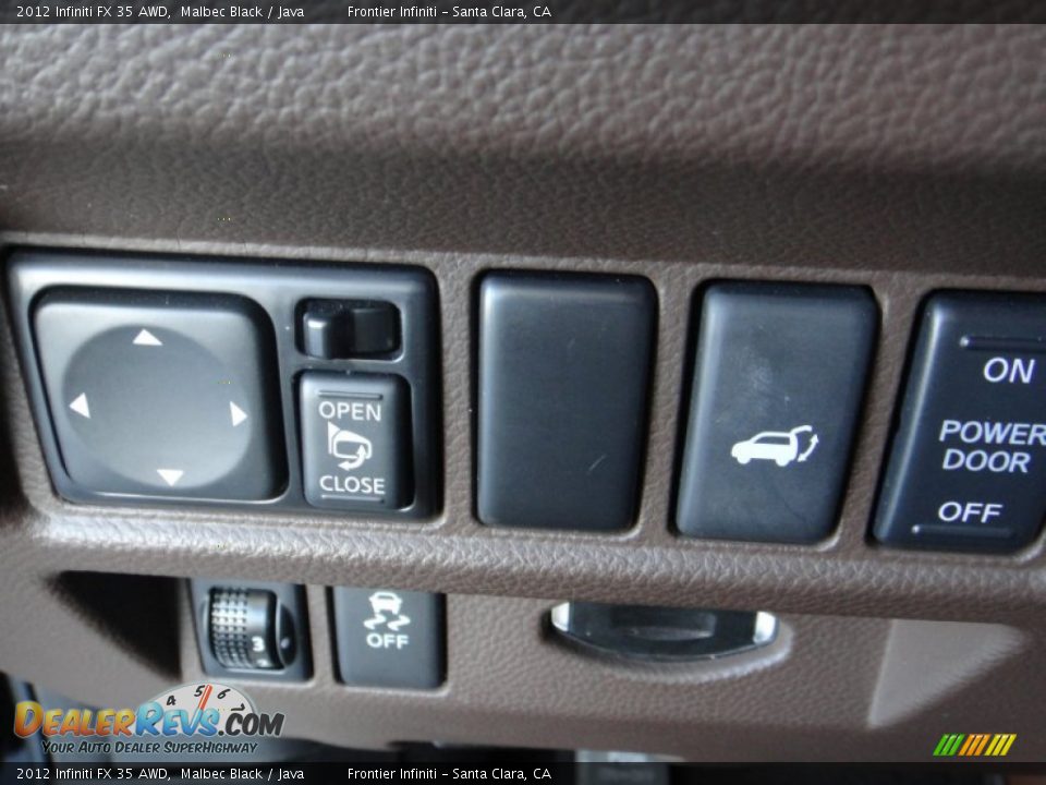 2012 Infiniti FX 35 AWD Malbec Black / Java Photo #12