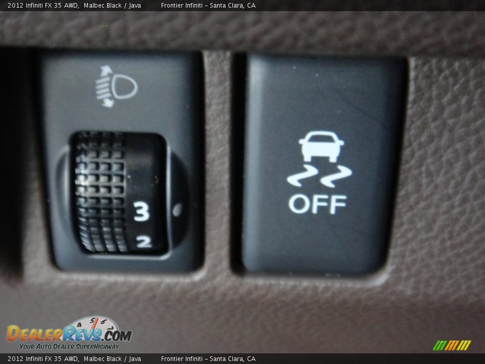 2012 Infiniti FX 35 AWD Malbec Black / Java Photo #13