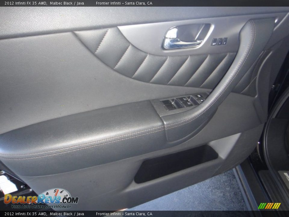 2012 Infiniti FX 35 AWD Malbec Black / Java Photo #16