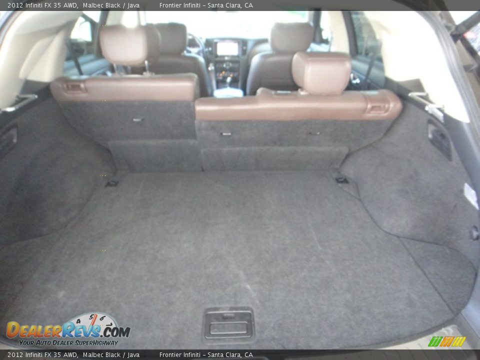 2012 Infiniti FX 35 AWD Malbec Black / Java Photo #19