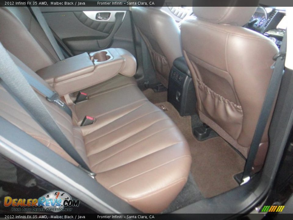 2012 Infiniti FX 35 AWD Malbec Black / Java Photo #20