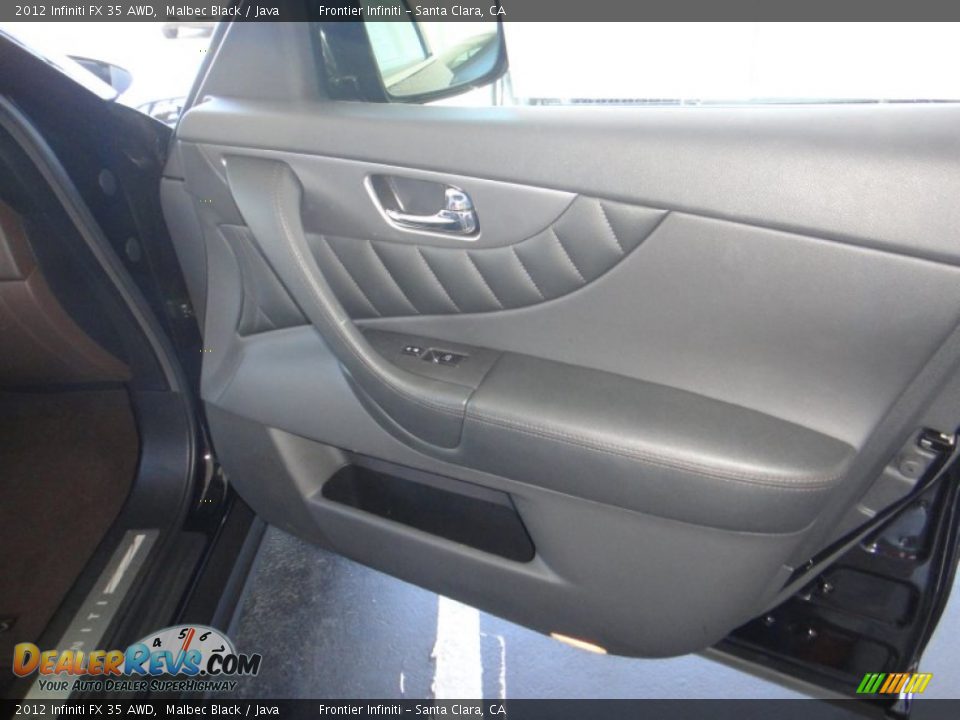2012 Infiniti FX 35 AWD Malbec Black / Java Photo #24