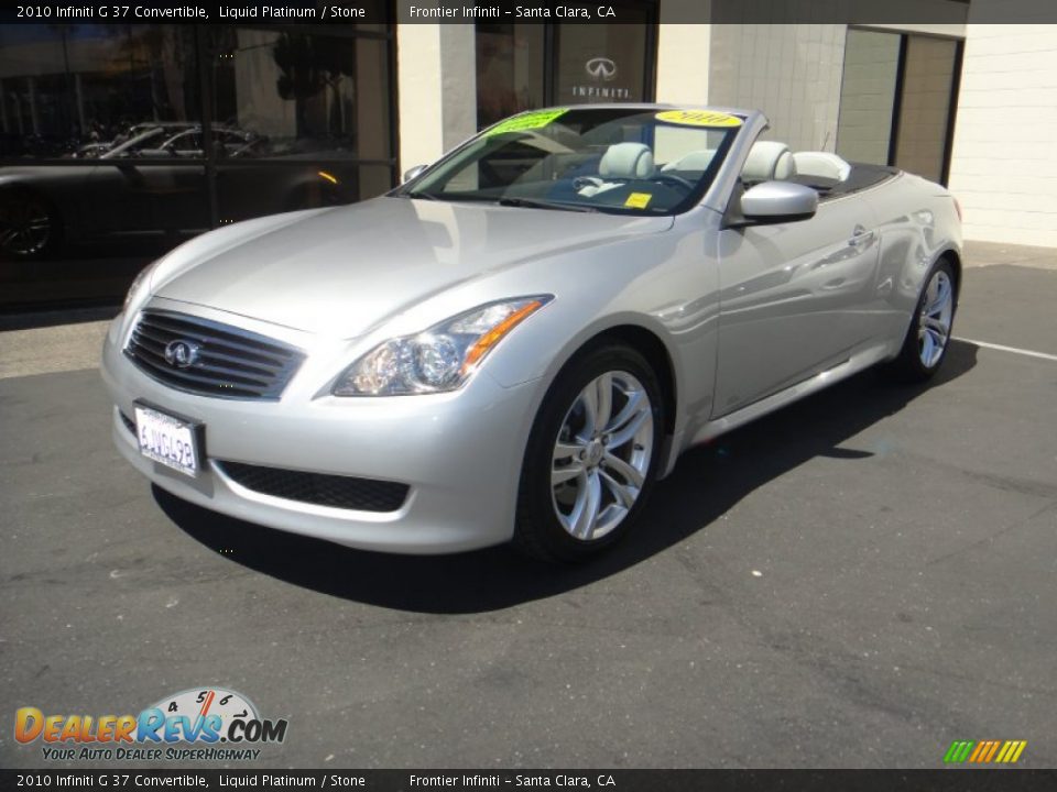 2010 Infiniti G 37 Convertible Liquid Platinum / Stone Photo #1