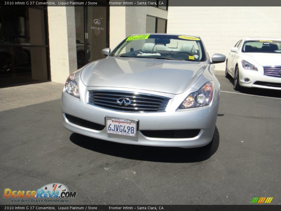 2010 Infiniti G 37 Convertible Liquid Platinum / Stone Photo #2