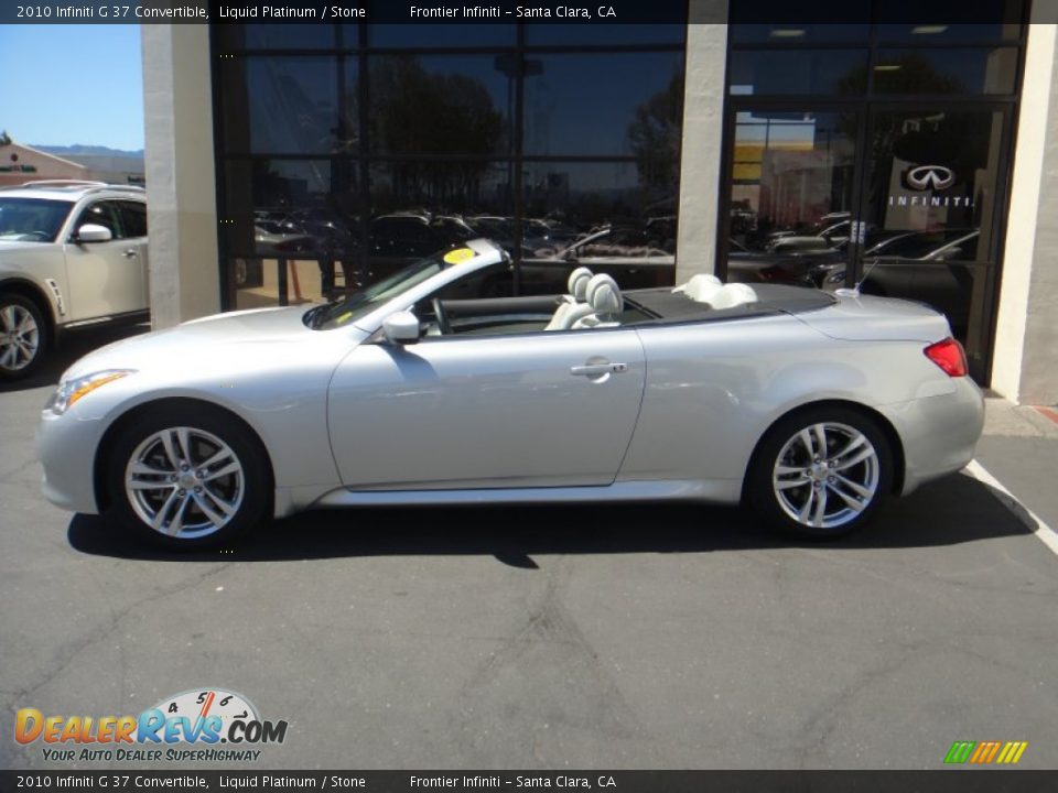 2010 Infiniti G 37 Convertible Liquid Platinum / Stone Photo #4