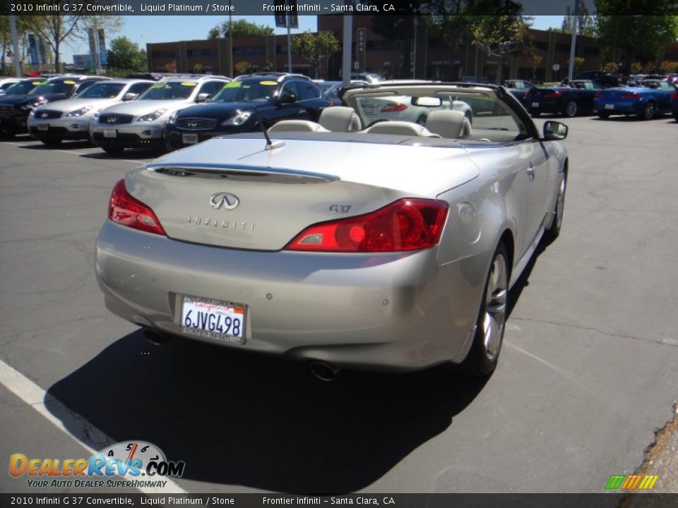 2010 Infiniti G 37 Convertible Liquid Platinum / Stone Photo #5