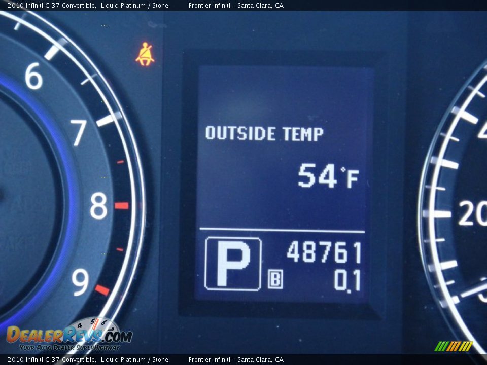 2010 Infiniti G 37 Convertible Liquid Platinum / Stone Photo #8