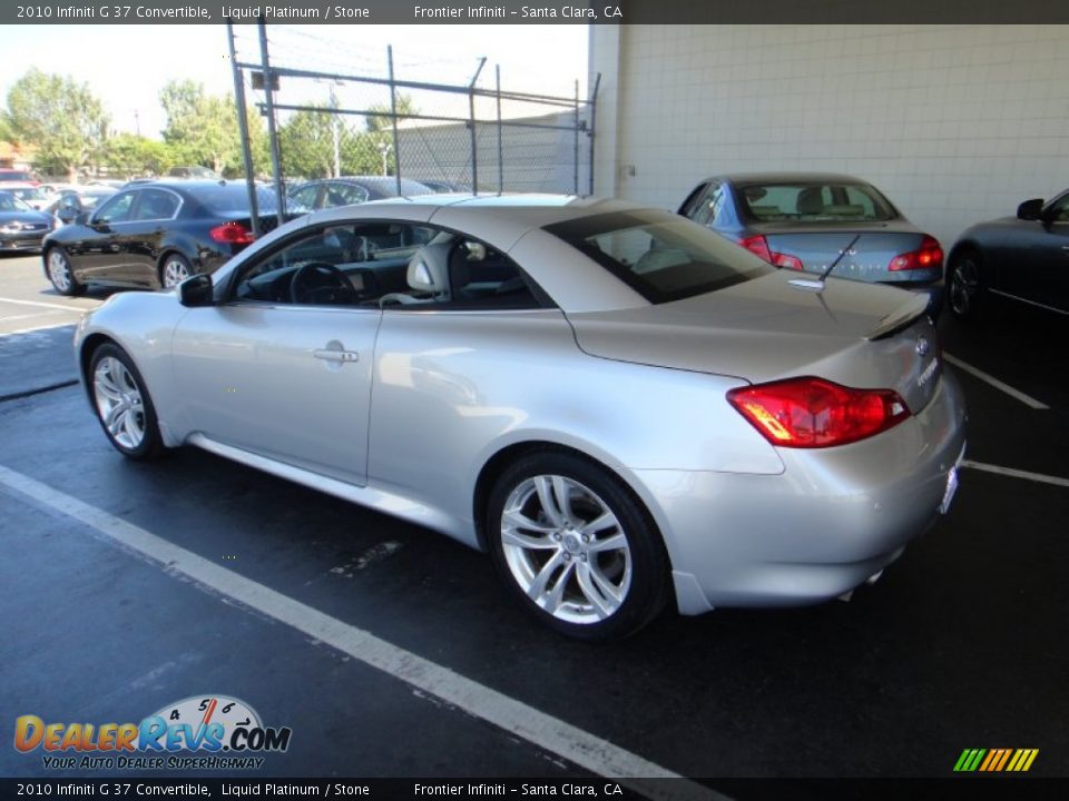 2010 Infiniti G 37 Convertible Liquid Platinum / Stone Photo #15