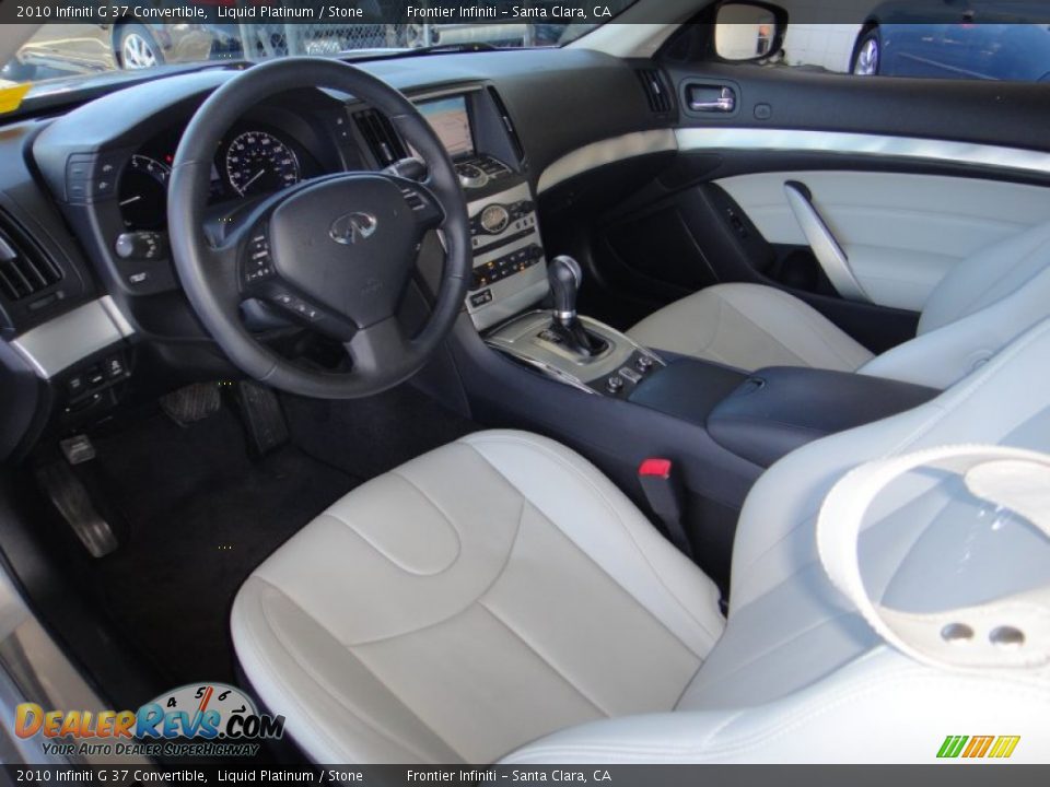 2010 Infiniti G 37 Convertible Liquid Platinum / Stone Photo #16