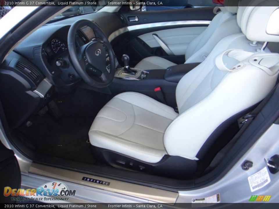 2010 Infiniti G 37 Convertible Liquid Platinum / Stone Photo #17