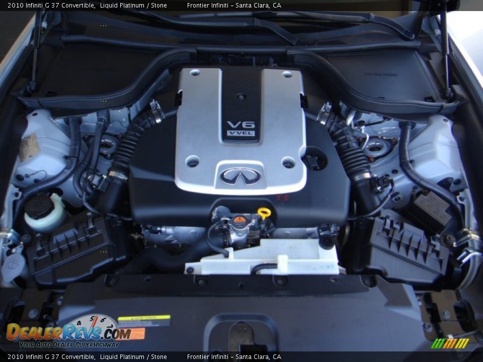 2010 Infiniti G 37 Convertible Liquid Platinum / Stone Photo #20