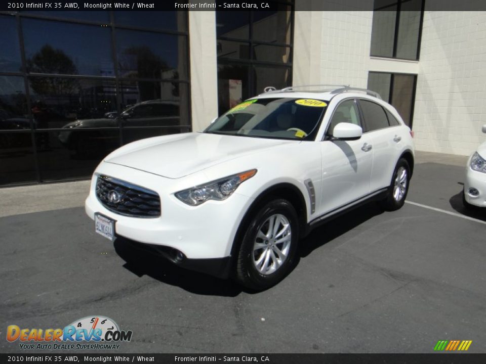 2010 Infiniti FX 35 AWD Moonlight White / Wheat Photo #1