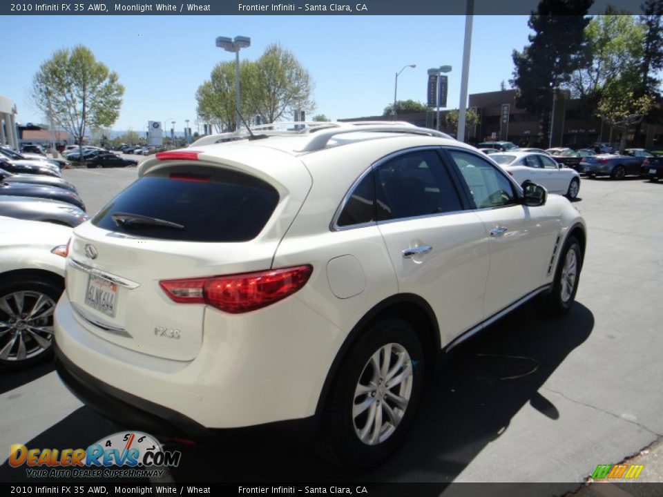 2010 Infiniti FX 35 AWD Moonlight White / Wheat Photo #5
