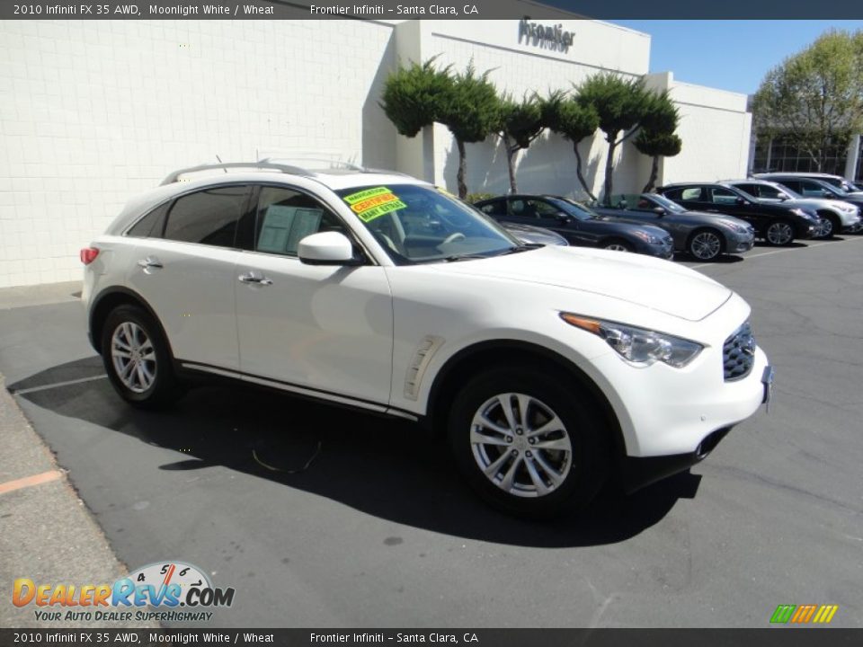 2010 Infiniti FX 35 AWD Moonlight White / Wheat Photo #6