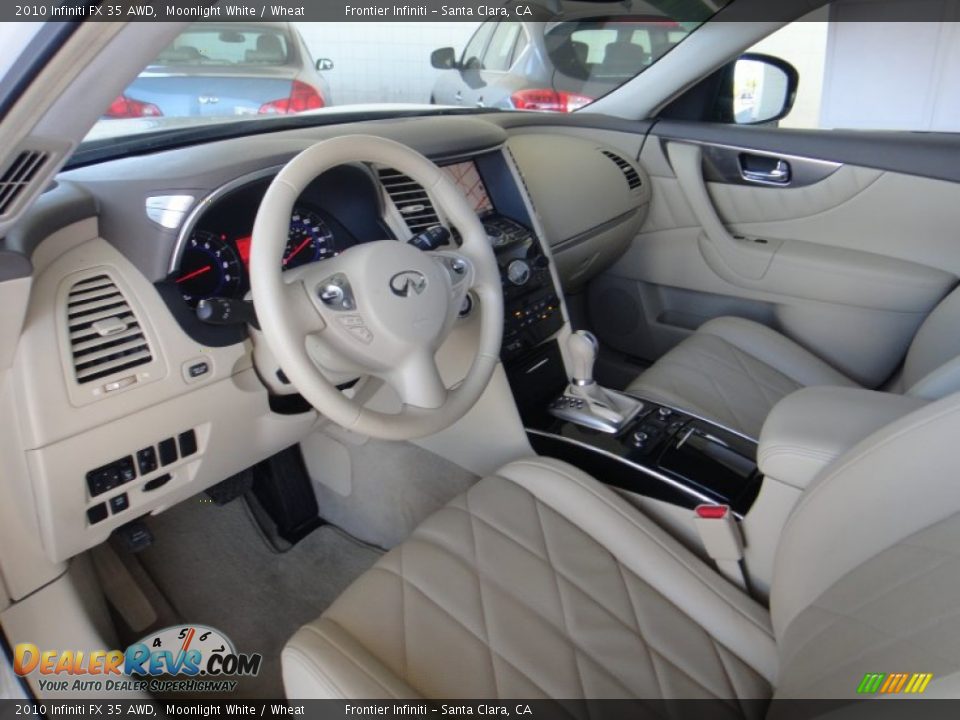 2010 Infiniti FX 35 AWD Moonlight White / Wheat Photo #14