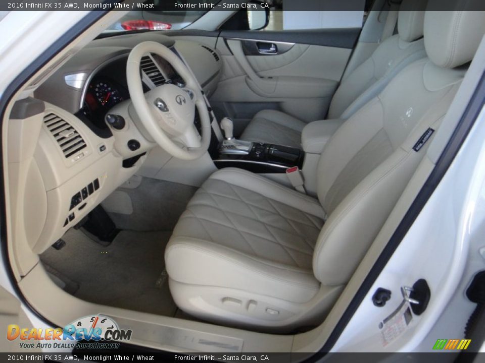 2010 Infiniti FX 35 AWD Moonlight White / Wheat Photo #15