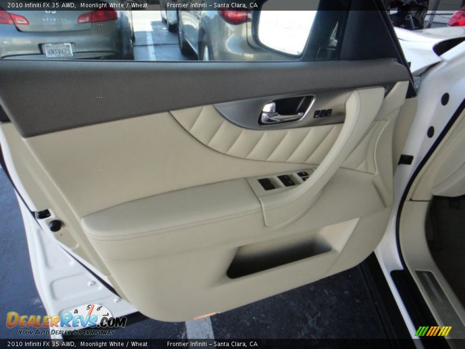 2010 Infiniti FX 35 AWD Moonlight White / Wheat Photo #16