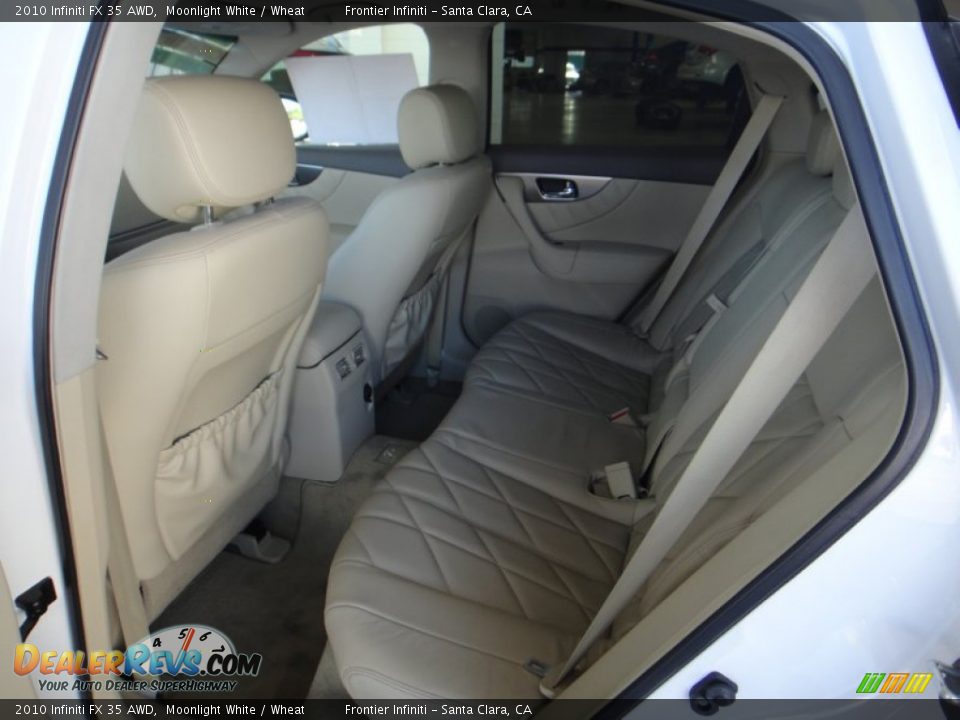 2010 Infiniti FX 35 AWD Moonlight White / Wheat Photo #17