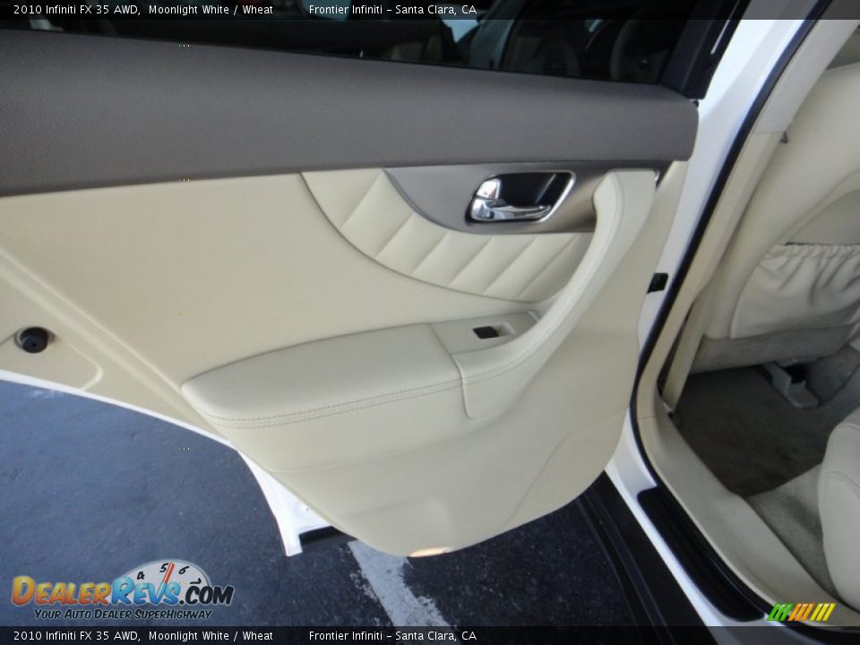 2010 Infiniti FX 35 AWD Moonlight White / Wheat Photo #18