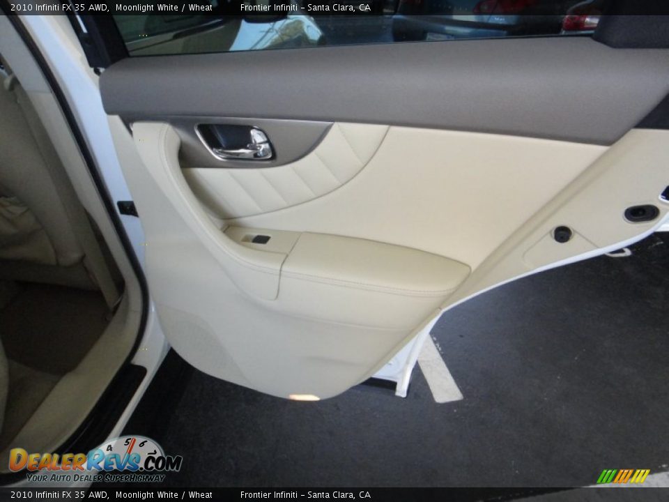 2010 Infiniti FX 35 AWD Moonlight White / Wheat Photo #21