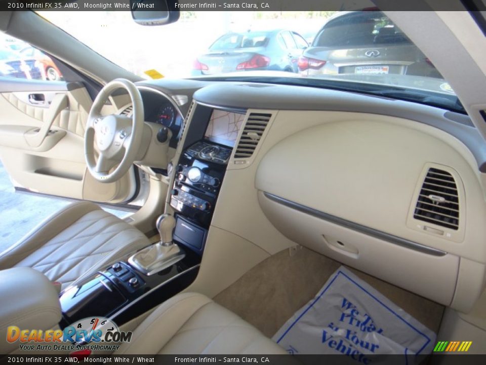 2010 Infiniti FX 35 AWD Moonlight White / Wheat Photo #22