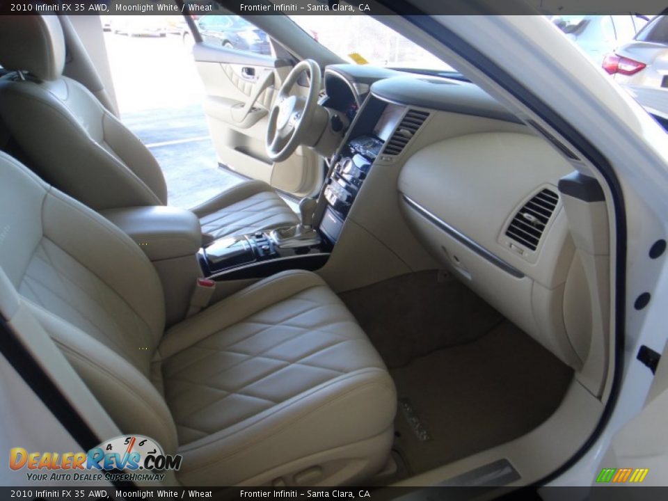 2010 Infiniti FX 35 AWD Moonlight White / Wheat Photo #23