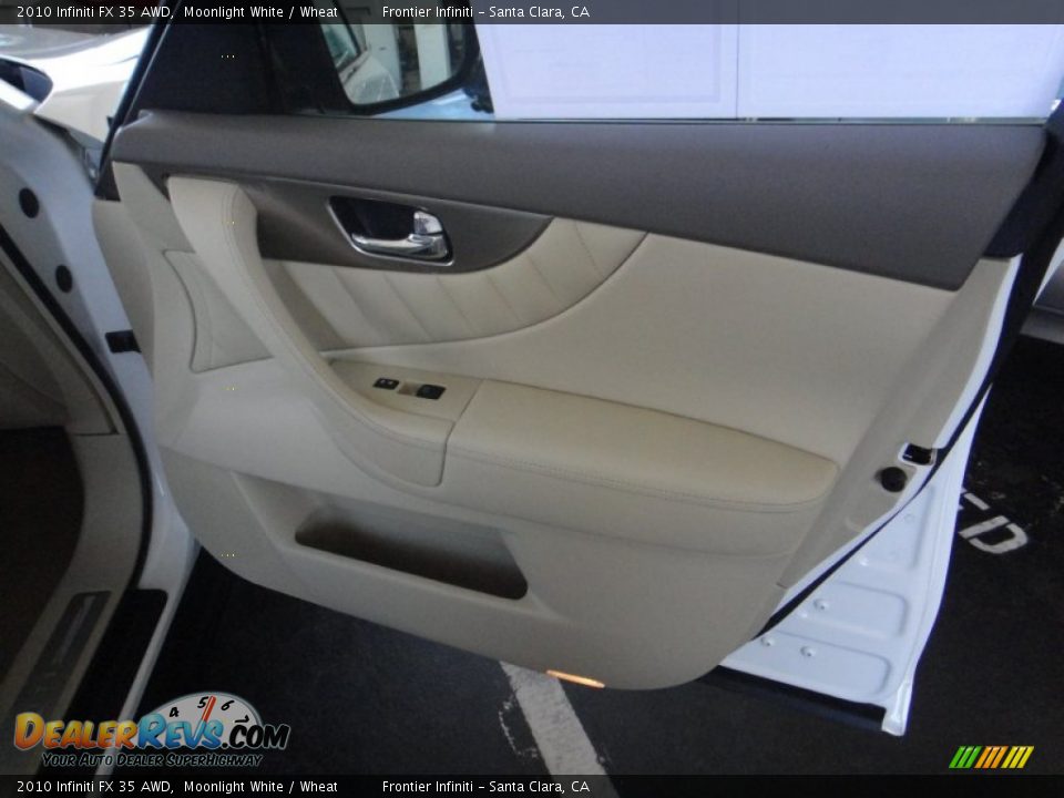2010 Infiniti FX 35 AWD Moonlight White / Wheat Photo #24