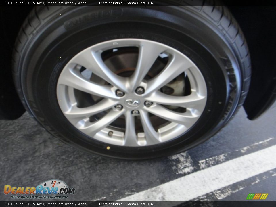 2010 Infiniti FX 35 AWD Moonlight White / Wheat Photo #25