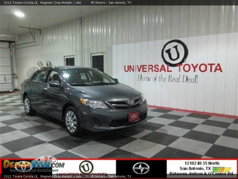 2012 Toyota Corolla LE Magnetic Gray Metallic / Ash Photo #1