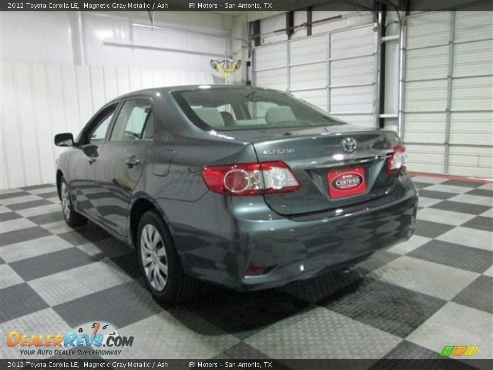 2012 Toyota Corolla LE Magnetic Gray Metallic / Ash Photo #5