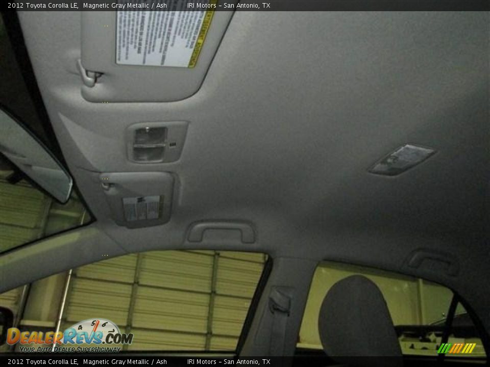 2012 Toyota Corolla LE Magnetic Gray Metallic / Ash Photo #16