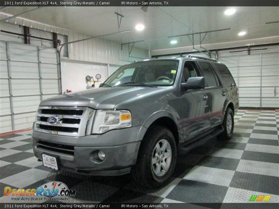 2011 Ford Expedition XLT 4x4 Sterling Grey Metallic / Camel Photo #3