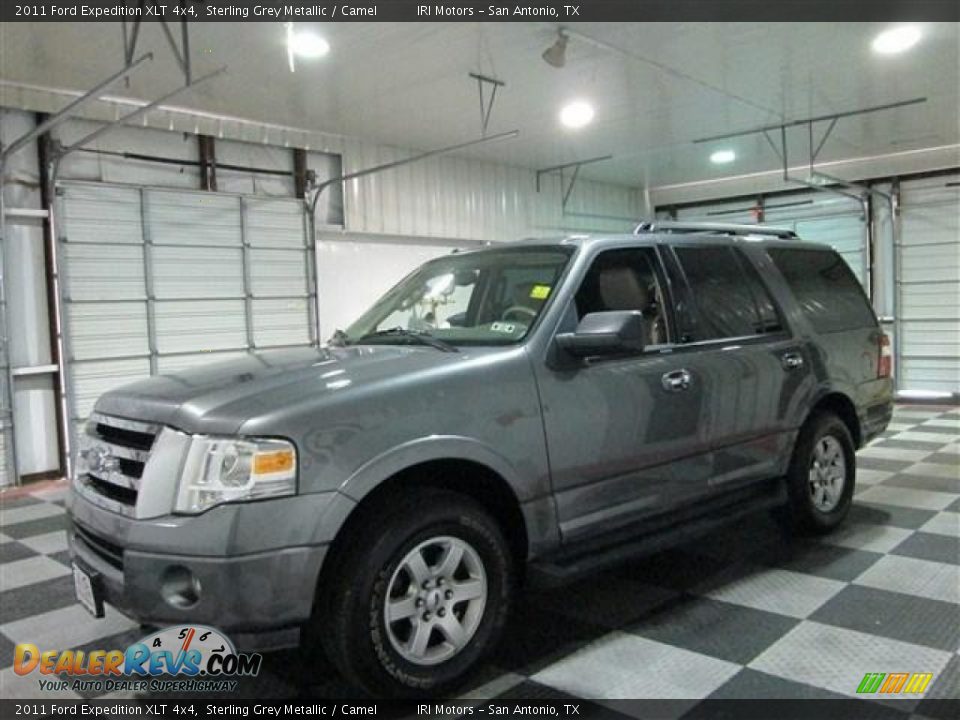 2011 Ford Expedition XLT 4x4 Sterling Grey Metallic / Camel Photo #4
