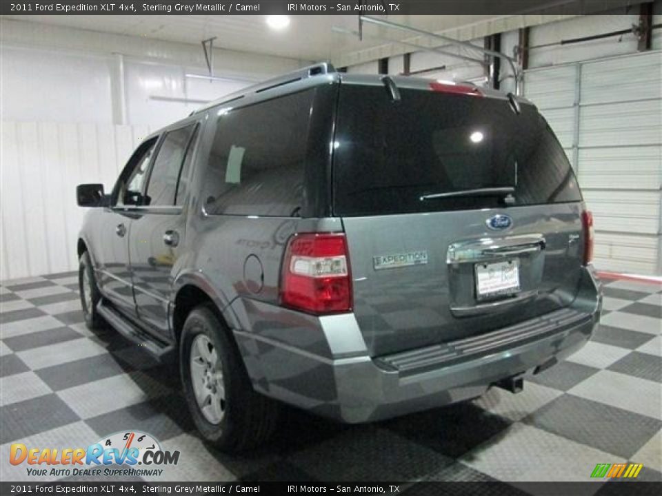 2011 Ford Expedition XLT 4x4 Sterling Grey Metallic / Camel Photo #5