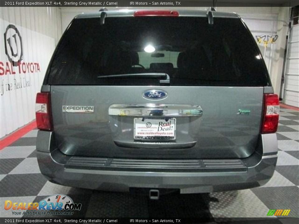 2011 Ford Expedition XLT 4x4 Sterling Grey Metallic / Camel Photo #6