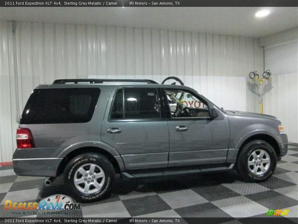 2011 Ford Expedition XLT 4x4 Sterling Grey Metallic / Camel Photo #7