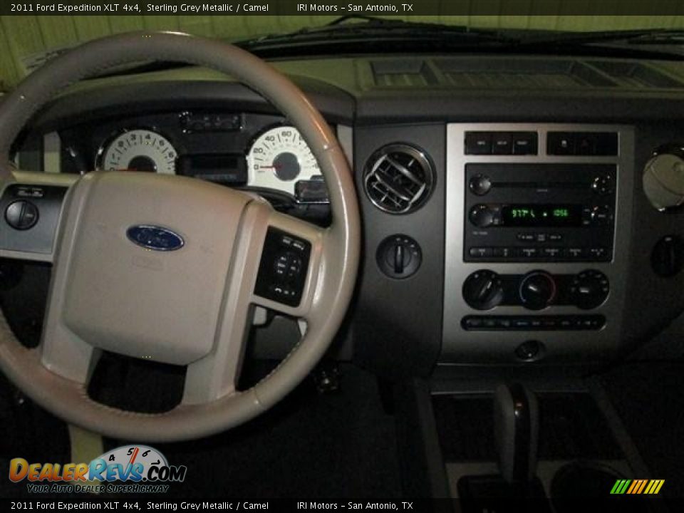 2011 Ford Expedition XLT 4x4 Sterling Grey Metallic / Camel Photo #13