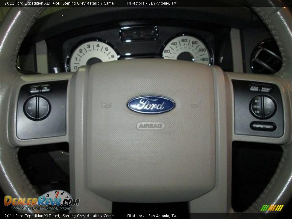 2011 Ford Expedition XLT 4x4 Sterling Grey Metallic / Camel Photo #15