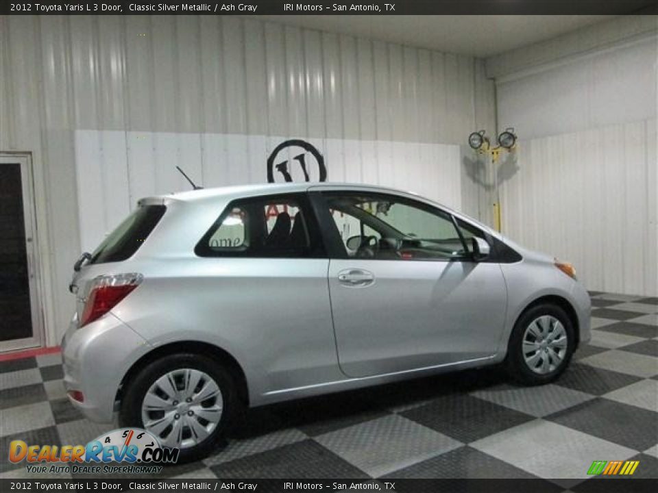2012 Toyota Yaris L 3 Door Classic Silver Metallic / Ash Gray Photo #7