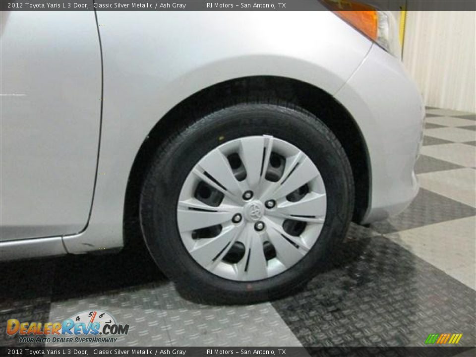 2012 Toyota Yaris L 3 Door Classic Silver Metallic / Ash Gray Photo #8