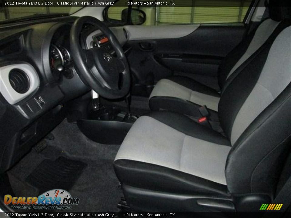 2012 Toyota Yaris L 3 Door Classic Silver Metallic / Ash Gray Photo #10