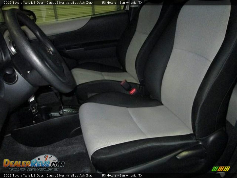 2012 Toyota Yaris L 3 Door Classic Silver Metallic / Ash Gray Photo #11