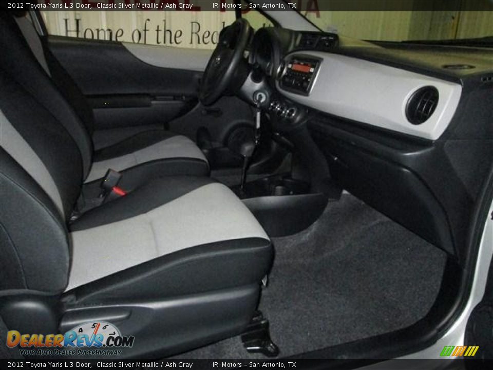 2012 Toyota Yaris L 3 Door Classic Silver Metallic / Ash Gray Photo #16