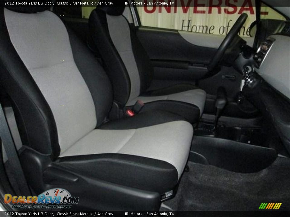 2012 Toyota Yaris L 3 Door Classic Silver Metallic / Ash Gray Photo #17