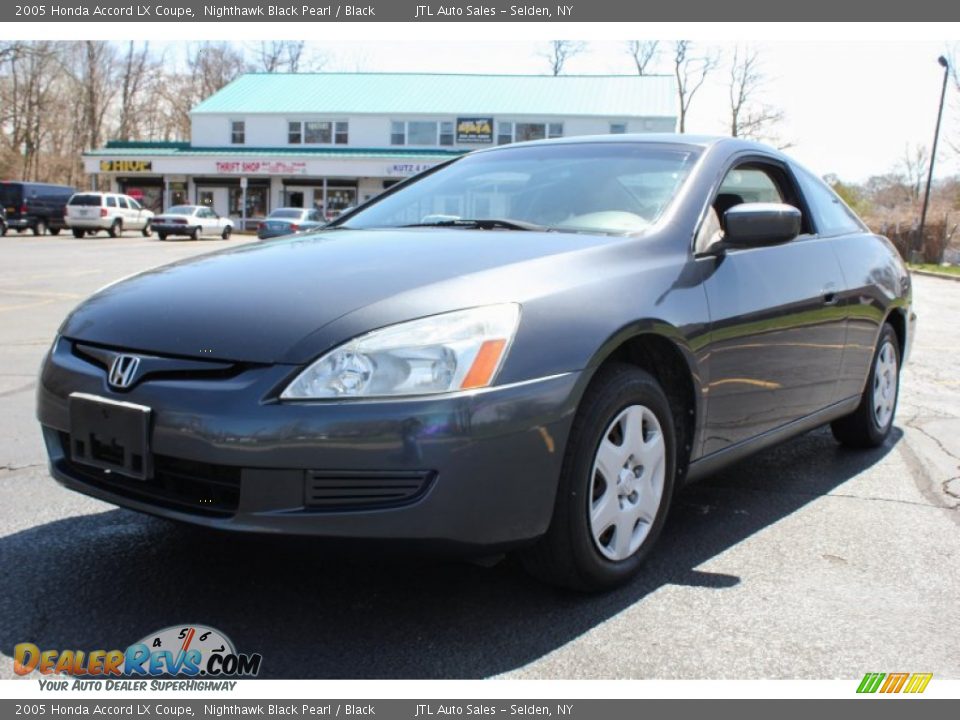 2005 Honda Accord LX Coupe Nighthawk Black Pearl / Black Photo #1