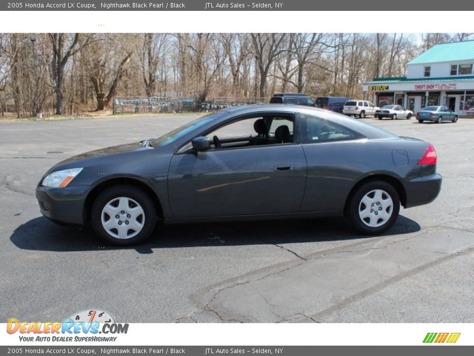 2005 Honda Accord LX Coupe Nighthawk Black Pearl / Black Photo #3