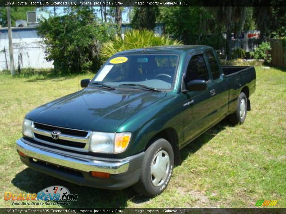 1999 Toyota Tacoma SR5 Extended Cab Imperial Jade Mica / Gray Photo #1
