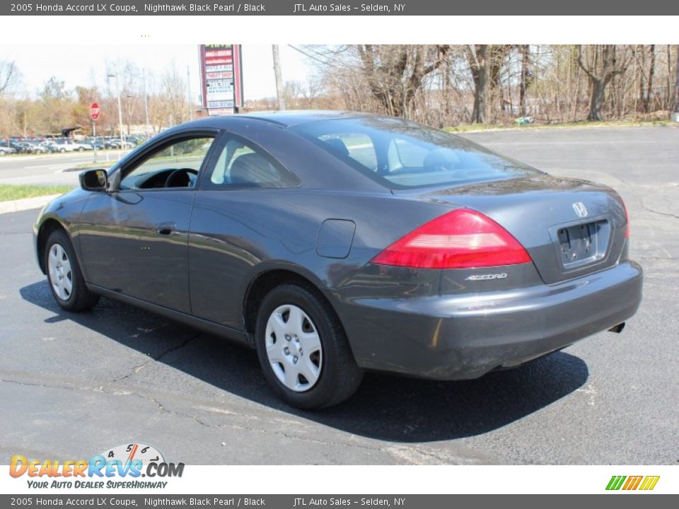 2005 Honda Accord LX Coupe Nighthawk Black Pearl / Black Photo #4